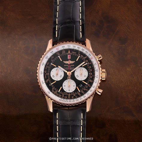 breitling navitimer 01 brown|pre owned Breitling Navitimer 01.